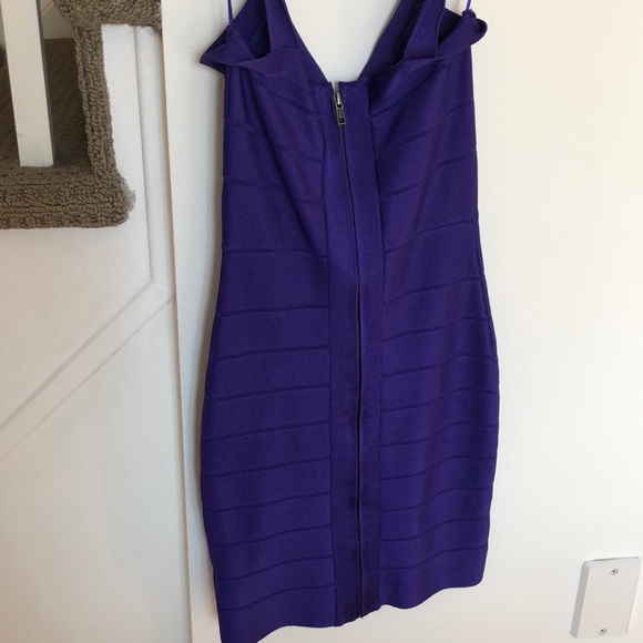 Purple Bandage Dress, full back zipper - Picture 3 of 5